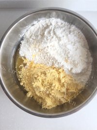 自制桃酥饼做法图解5)