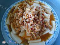 肉末蒸豆腐做法图解10)