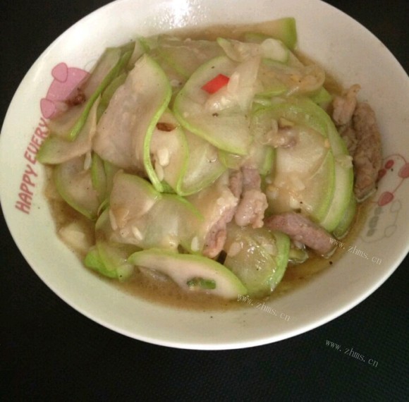 葫芦炒肉