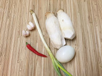 雪白手撕金沙杏鲍菇做法图解1)