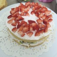 独特的草莓奶油蛋糕的做法图解八