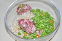 香菇茄子蒸饭做法图解2)