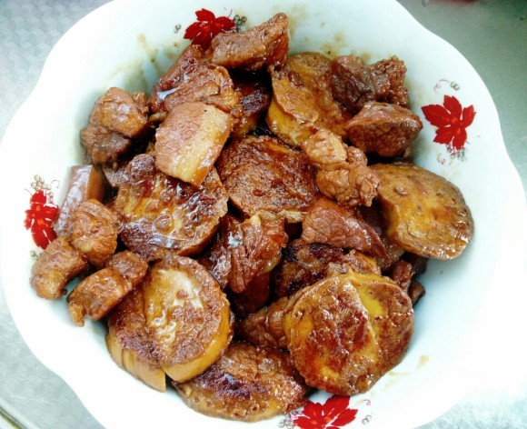 香喷喷的素鸡烧肉