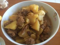 家常菜土豆烧鸭