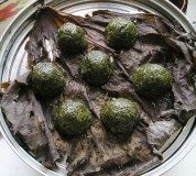 自制红薯叶窝头
