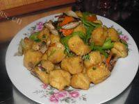 素炒豆腐泡