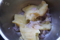 香脆的土豆虾泥饼做法图解6)