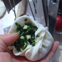 自制三鲜素包子做法图解9)