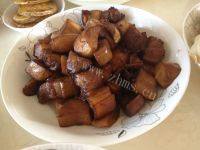 家常菜杏鲍菇红烧肉