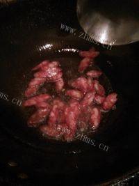 家常菜四季豆炒腊肠做法图解3)