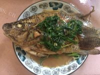 美味的红烧福寿鱼