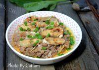 美味的咸鱼蒸肉饼