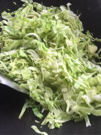 家常菜清炒包菜做法图解4)