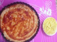 清炒牛肉青椒披萨做法图解4)