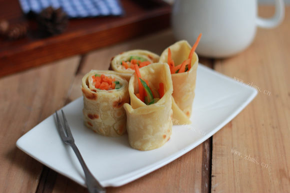 芳香四溢的卷饼