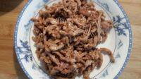 绿色食物香菜炒肉丝做法图解5)