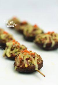 让人怀念的焗香菇串做法图解9)