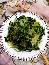 简单的凉拌菠菜粉丝