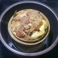 营养的川味红薯南瓜粉蒸肉做法图解13)