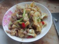 家常菜爆炒菜花