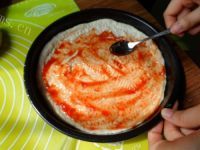 美味果腹的培根披萨做法图解3)
