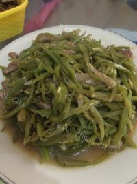 家常菜芸豆丝炒肉