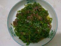 家常菜青椒牛肉片