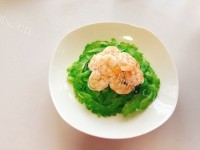 家常菜苦瓜虾仁做法图解7)