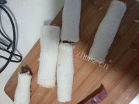 火腿芝士面包卷做法图解6)