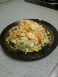 家庭版虾仁蛋炒饭
