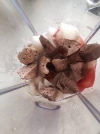 美味的番茄山药鸡肝泥做法图解5)