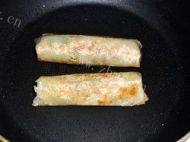 自己做的土豆丝煎饼卷