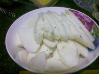 家常菜清炒山药片做法图解3)