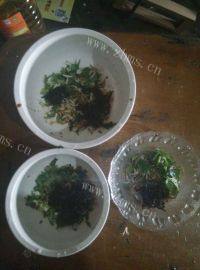 自己做的荠菜馄饨