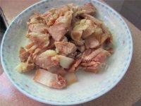 家常菜鲜笋炒肉片做法图解6)