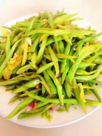 家常菜清炒四季豆