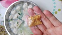 美味的黄瓜肉丸汤