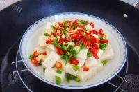 家常菜剁椒蒸豆腐做法图解6)