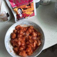 美味的双笋白果鸡丁做法图解1)
