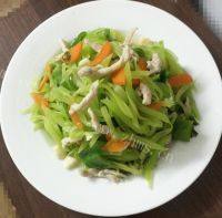 莴笋炒肉丝