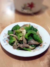 青椒炒蘑菇