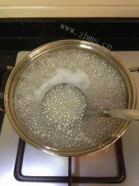 简易芒果西米布丁做法图解4)