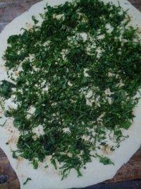 秀色可餐的青菜饼做法图解9)