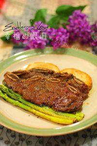 美味的黑椒牛仔骨