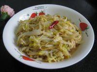 家常菜白菜炒豆片