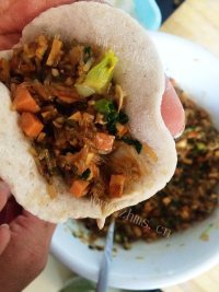 健康营养的蒸粗粮素饺做法图解14)