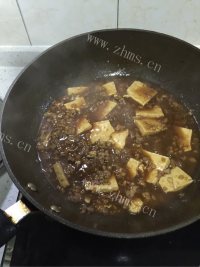 热腾腾的肉末豆腐做法图解9)