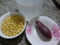 美味的紫薯豆浆做法图解1)