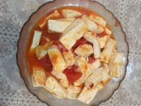番茄豆腐做法图解6)