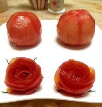 家常菜西红柿花做法图解8)
